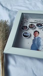 Frame 3D untuk Acara: Kado Ulang Tahun & Wisuda