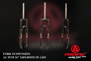 Fork Sepeda MTB Pacific Xrace Travel 330 Oversize Coil Lock system Stantion Garpu Sepeda Gunung