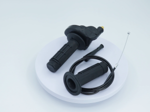 1 Set Motorcycle Quick Throttle Racing with Cable [Universal] Black from Italy