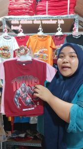 Code8.id DTF2 Baju Kaos Distro Harian Atasan Anak Laki Laki Motif Monster King Kong Basket Keren