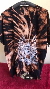 Baju bali lengan pendek jet black premium alternatif - baju barong bali - baju pantai - kaos bali