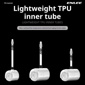 ENLEE Bicycle Inner Tube Road Mountain Bike TPU Inner Tube Bicycle Lightweight Inner Tube 700C 45/65/85 French Mouth
