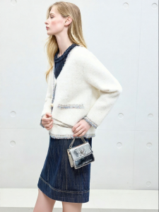 Juicy Couture | Elegant Chenille Coat White