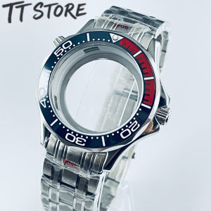 41mm Waterproof Watch Case with Stainless Steel Bracelet for Seamaster 300/600 NH35/NH36/NH34 Movement 31mm Dial Watch Parts