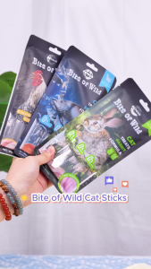 Bite Of Wild Premium Cat Treats 60g （15g 4pcs）Chicken Salmon Rabbit Cat Snack Cat Stick Wet Food Wet Cat Food Cat Snack 猫条