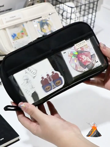 กล่องดินสอภูเขาไฟใส สไตล์ญี่ปุ่น ความจุขนาดใหญ่ สำหรับเด็กชายและเด็กหญิง กล่องดินสอคุณภาพสูง เรียบง่าย