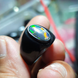 kalimaya kristal glas asli banten ring tanduk