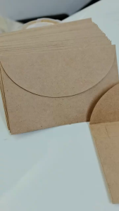 20 Pcs Simple Cowhide Thickened Envelope Card Envelope Paper Bag