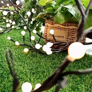2.5m 72 LED Tree Branches Lights with 8 Modes Lighted Globe Light Rattan Fairy Lights Branch Light Branch Light for Wall Branch Light Christmas string lights living room decorative lights