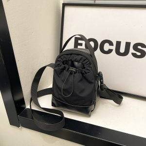 [Hot-selling womens bags] Niche sports messenger bags casual small bags street mens and womens simple spring trend shoulder bucket bags