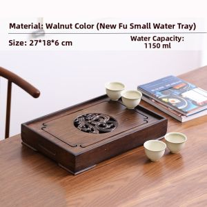 Bamboo Water Retaining Tea Tray Chinese Style Tea Ceremony Kit