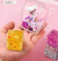 Bộ đồ chơi DIY size lớn làm bong bóng diệu kỳ, squishy, móc khóa  từ băng keo nano trong suốt. 