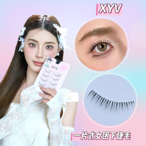 Natural Looking Long Lower Eyelashes Female Style Whole Piece Easy to Use Fake Eyelashes for Beginners Transparent Stem