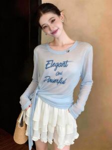 AIYITI | Anti-UV Tied Lace-up Big Size Womens Blouse