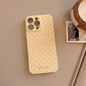 Korean Macron Colors Polka Dots Phone Case For iPhone 17 Air 16 15 14 13 12 11 Pro Max XS XR X 7 8 Plus Shockproof Soft Cover