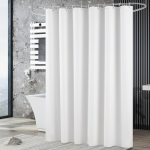 ​​Premium PEVA Bath Curtain - Waterproof & Opaque Shower Liner with Metal Grommets Silky Feel​