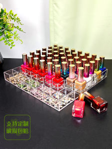 Acrylic Nail Polish Storage Box Transparent Display Case Diamond Decoration Organizer Desktop Jewelry Grid Acrylic Nail Art