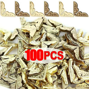 100Pcs Photo Corner Protectors Albums Menus Books Folders Scrapbooking Edge Metal Corners Decoration Crafts Office Supplies