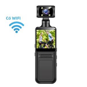 Camera Hành Trình Kỹ Thuật Số Mini 4K Di Động Tích Hợp WiFi Camera Đeo Thân Tích Hợp Tầm Nhìn Ban Đêm Mẫu 2025 Dành Cho Thể Thao & Hành Động