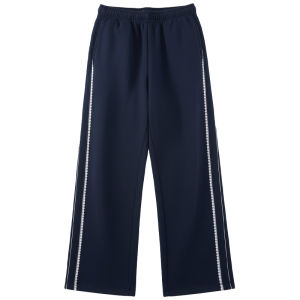 Girls Fleece Lined Casual Sports Straight Leg Trousers Autumn Winter Loose Fit Long Pants Childrens Clothing Hello Kitty