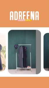 Nusseyba Activewear - Adreena Dress - Bahan Combed Pique Diamond - Gamis Muslim Syari - Gamis Dewasa - Dress Muslim - Gamis Haji & Umroh / Umrah