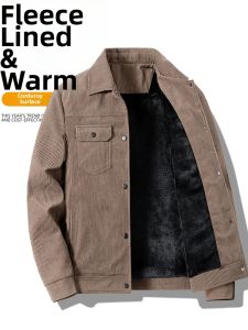 LIEYAN | Corduroy Jacket for Men Business Casual with Warm Lining