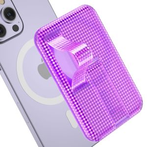 Carbon Fiber Magnetic Absorption Card Holder for iPhone 17/12-16 Mobile Phone Back Sticker Protective Case Anti-Fall PC Material