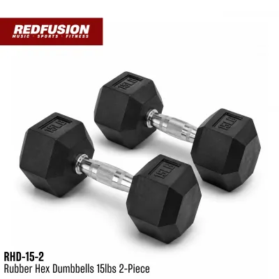RHD-15-2 Rubber Hex 15lbs(Pair)
