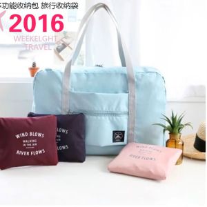 กระเป๋าเดินทางสไตล์เกาหลีใบใหญ่พับได้ สำหรับเดินทาง ช็อป พื้นที่เยอะ มีบริการเก็บเงินปลายทาง gk99