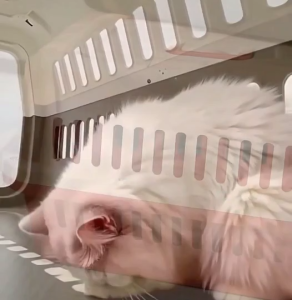 กรงใส่สัตว์เลี้ยงแบบพกพา มีฐานรอง ขนาด 30*31.5*48