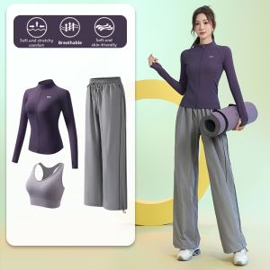 BAISILING | Professional Slim Fit Quick Drying Sportswear Women Set Spring Jacket