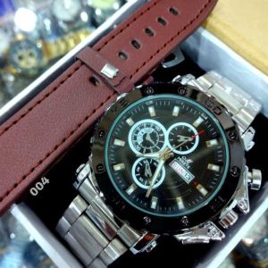 Jam Tangan Mirete Dua Tali Garansi Original Fitur Tanggal Dan hari aktif / Jam  Cowok Anti Air / Jam Tangan pria Water Resistant / Ready Stok / Reqlpick / Jam Tangan import  Mewah Elegan Quart Analog Anti Air / Jam Tangan Kasual Pria MIRETE ORIGINAL