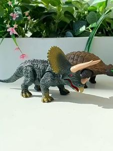 Belony Moving Walking Roaring Dinosaur Remote Control Electronic Light Sound Kids Toy Halloween Gifts