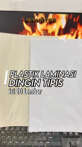 Laminasi Plastik Dingin A4 20 LEMBAR GLOSSY / DOFF