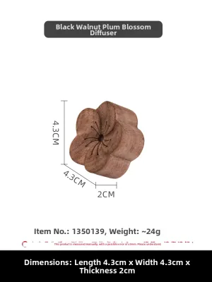 Car Air Freshener Essential Oil Diffuser Long-lasting Aroma Wooden Decor