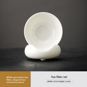 SOUL HOUSE | White Porcelain Tea Accessory Set with Bridge Shape 2 Pieces