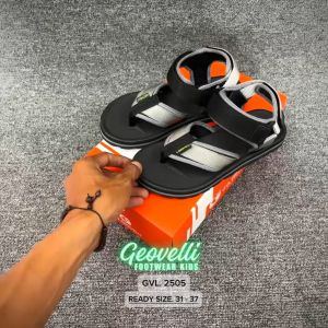 GVL Geovelli Sandal Anak Laki-laki Zamond Gray Motif Abstrak Anti Slip untuk Hiking dan Outdoor