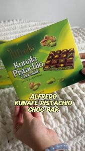 Alfredo Kunafa Pistachio Chocolate Chunky Bar 100g - Dubai Choc
