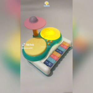 Jazz Drum Set Multifungsi Lampu & Musik| Mainan Edukasi Anak 3-4-5-6-7 Tahun Laki Laki Perempuan