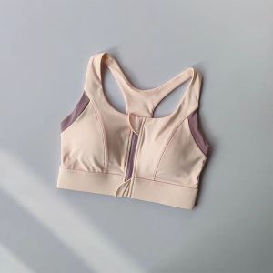 ผู้หญิง High-Impact กีฬา Bra Breathable กันกระแทกเบาะ GYM Running Fitness Double Layer ชุดชั้นในโยคะแบบไม่มีรอยต่อ