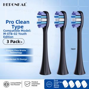Soft Bristle Electric Toothbrush Head for Adults Youth Edition Dental Cleaning Universal Brush Head Suitable for HE Ponkal Brand