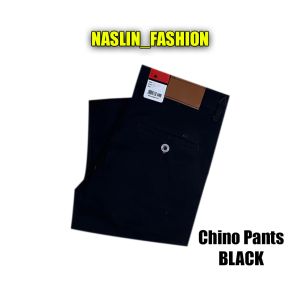 Celana Chino Panjang Pria Slimfit Kerjaharian Santai Casual Formal Hitam Abu Cream Mocca Size 27-38 Terbaru 2024