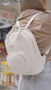 Balo nữ SAKOS DAHLIA - Thiết kế tinh tế và chất liệu Polyester cao cấp Trọng lượng siêu nhẹ êm ái màu sắc thời trang