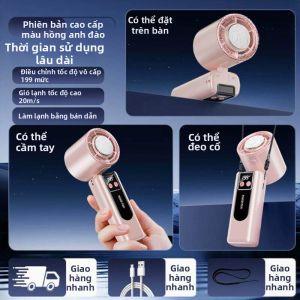 Quạt Mini Làm Mát Bán Dẫn Động Turbine Công Suất Cao Sạc USB