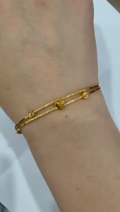 Poh Heng Jewellery 24K Radiant Bangle in Yellow Gold [Price By Weight]