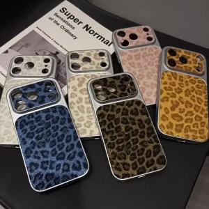 Fashion Retro Leopard Print Leather Phone Case For Samsung A57 A56 5G A55 A17 A27 A37 A07 A54 A53 A35 A34 A26 A25 A06 Case Cover