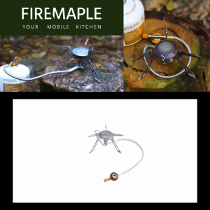 FIREMAPLE Blade 2 Titanium Backpacking Camping Stove with Preheat Tube