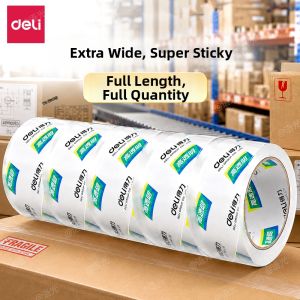 deli | Transparent Strong Large Tape for Parcel Sealing High Adhesion No Residue