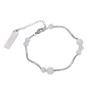 Aksesori Mode Baru Jepang & Korea: Gelang Manik Opal Mata Kucing & Desain Ceruk Unik