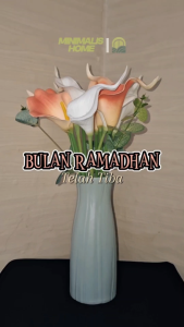 Bunga Lily 1 Kuntum Bahan Latex Bunga Palsu Plastik Calla Cala Lili Hias Artificial